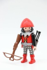 PLAYMOBIL HOMME Archer - Chevalier, Knights, Forteresse Dragon rouge 3269, 3319