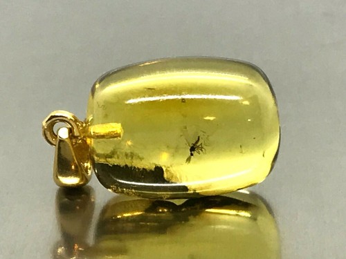 Pendentif ambre baril - pendentif,