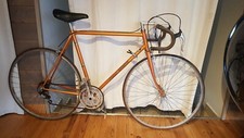 Vélo de course Jacques Anquetil ancien orange vintage cadre Durifort 888 