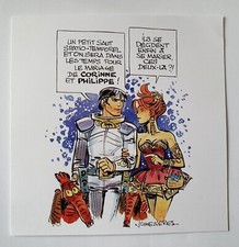 CARTE D'INVITATION MARIAGE VALERIAN ET LAURELINE JEAN CLAUDE MEZIERES 1999 (b)