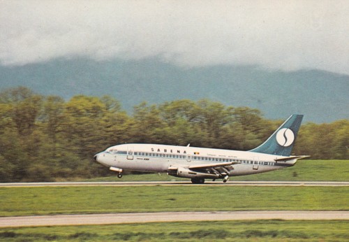 Carte postale avion sabena - carte,