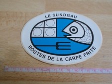 Autocollant LE SUNDGAU - ROUTES DE LA CARPE FRITE