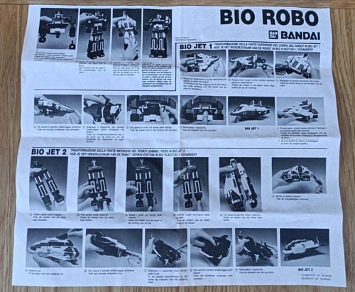 Notice robot bioman - notice,