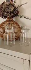 Lot 2 pots verre vide pour conservation ou faire bougie Yankee candle NEUF