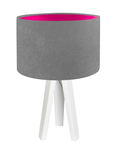 Lampe chevet grise - de,