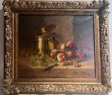 ALFRED ARTHUR BRUNEL DE NEUVILLE 1852-1941. NATURE MORTE DE FRUITS