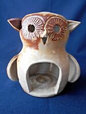 PHOTOPHORE CHOUETTE HIBOU VINTAGE EN CERAMIQUE H.15CM