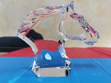 Tête de cheval en cristal de