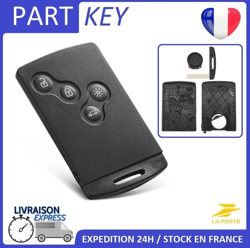 Coque carte clé renault clio - clé,