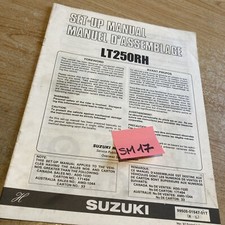 Suzuki quad LT250R H 1987 LT250 R instruction preparation setup manuel montage