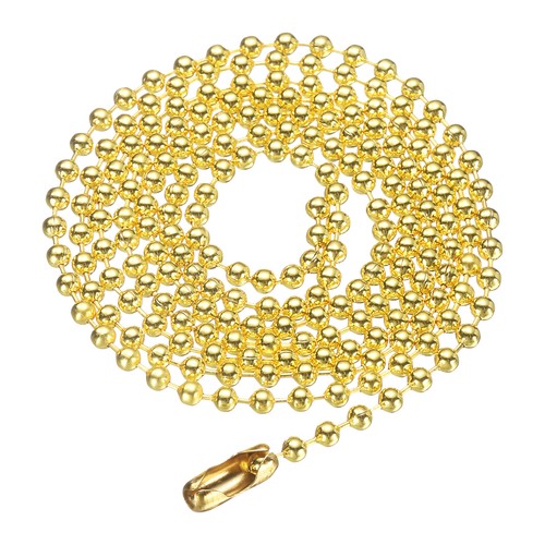 Chaîne perles rondes or - en,