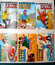 Tintin,  lot de 6 autocollants Kangourak SALIK, neuf !