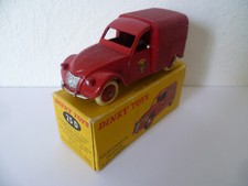 Authentique 2 CV FOURGONNETTE INCENDIE POMPIERS PARIS dinky toys 25D en boite