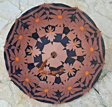 PARAPLUIE OU OMBRELLE ANCIENNE MANCHE EN BAMBOU DOUBLEE