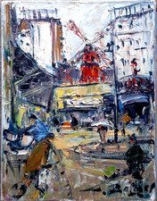 Tableau Huile/toile "Pigalle