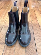 Dr.Martens cuir verni bordeaux