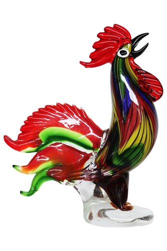 Figure verre poule coq - figure,