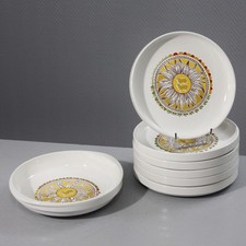 Faïencerie de Salins France service à Couscous décor orientaliste 1950s