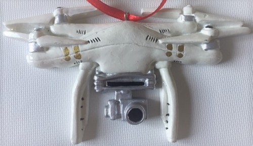 Drone christmas tree ornament - christmas,