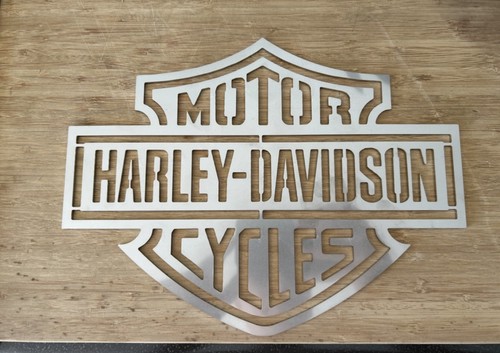 Plaque inox harley davidson - harley,