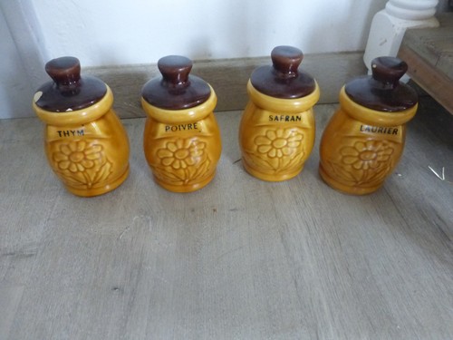 Lot pots epices ceramique - 4, a