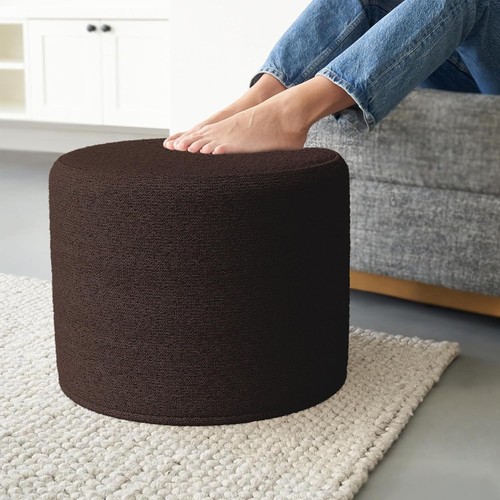 Modern beautiful boucle pouf - modern,