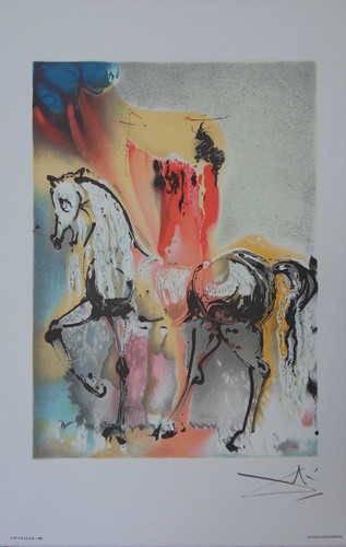 Salvador dali les - les, chevaux