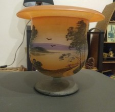 Rare ancien vase coupe  signé KOLEK  vintage super état
