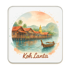 Aimant pour réfrigérateur Koh Lanta, Thaïlande : joli cadeau souvenir de voya...