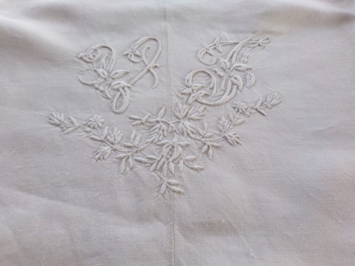 Drap ancien lin - drap, en