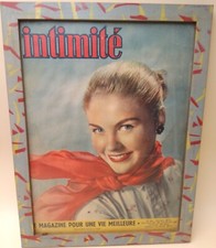 Déco vintage tableau couverture de magazine "INTIMITÉ" 1950 cadre customisé N°6