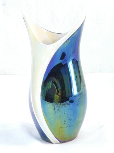 Vase verceram irisé blanc - irisé,