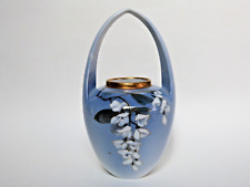 vase en porcelaine Royal Copenhagen japonisant glycine or rare modèle début XXem