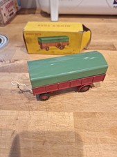 AB529 DINKY TOYS REMORQUE BACHEE ROUGE  BACHE VERTE REF 70 BOITE ORIGINALE M