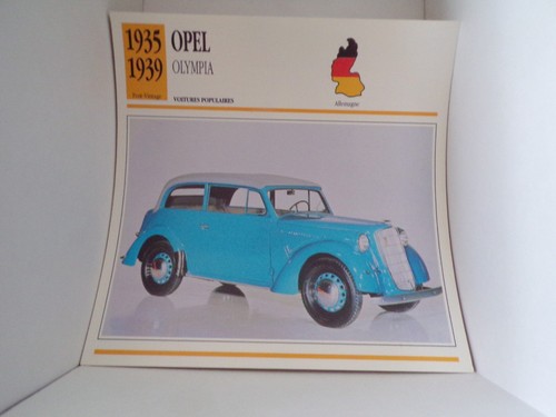Fiche carte card - carte, voiture