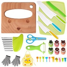 Kit Sécurité de Cuisine pour Enfants Montessori Enfants pour Couper Fruits Lé...
