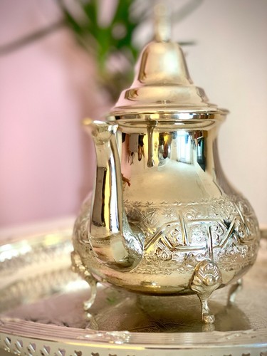 Théière marocaine argentée - marocaine,