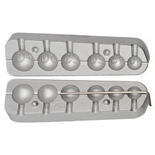 MOULE A PLOMBS OLIVE RONDE PERCEE 10-15-20-25-30-40 GRS   - MOU127 Alciumpeche