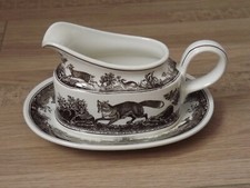 Pichet et assiette à sauce qualité retraité Villeroy Boch noir/blanc design Anjou 4688