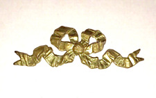 1 petit rubans doré brass déco horloge pendule clock uhr dial pediment meuble