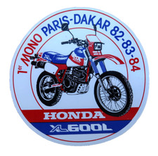 Autocollant 1° Honda XL 600L Paris Dakar 82-83- 1984 Sticker Adesivo Aufkleber