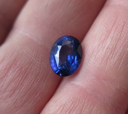 Saphir certifié bleu - saphir,