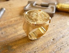 Chevalière or 9 carats ronde