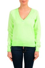 Dsquared2 Women's Green V-Neck Sweatshirt Size S M L 