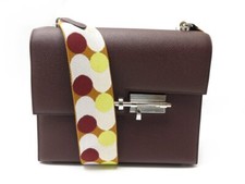 NEUF SAC A MAIN HERMES VERROU 21 CUIR EPSOM ROUGE SELLIER H082585CK NEW HAND BAG