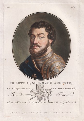 Philippe auguste roi king - philippe,