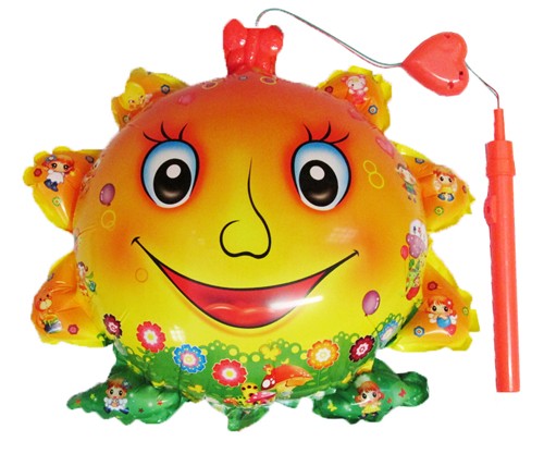 Ballon feuille soleil lumineux - ballon,