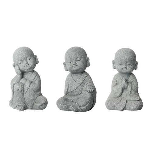Mini bouddha moine statue - bouddha,