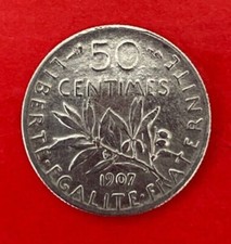 50 centimes semeuse argent