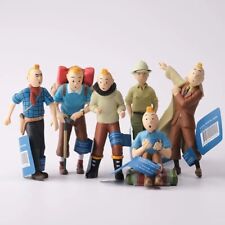 Lot de 6 Figurines Tintin Les Aventures de Tintin et Milou PVC 4,5 cm - 8,5 cm